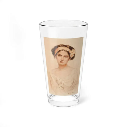 Portrait of a Young Woman, 1910 (Magazine Illustration) Pint Glass 16oz 16oz - Go Mug Yourself