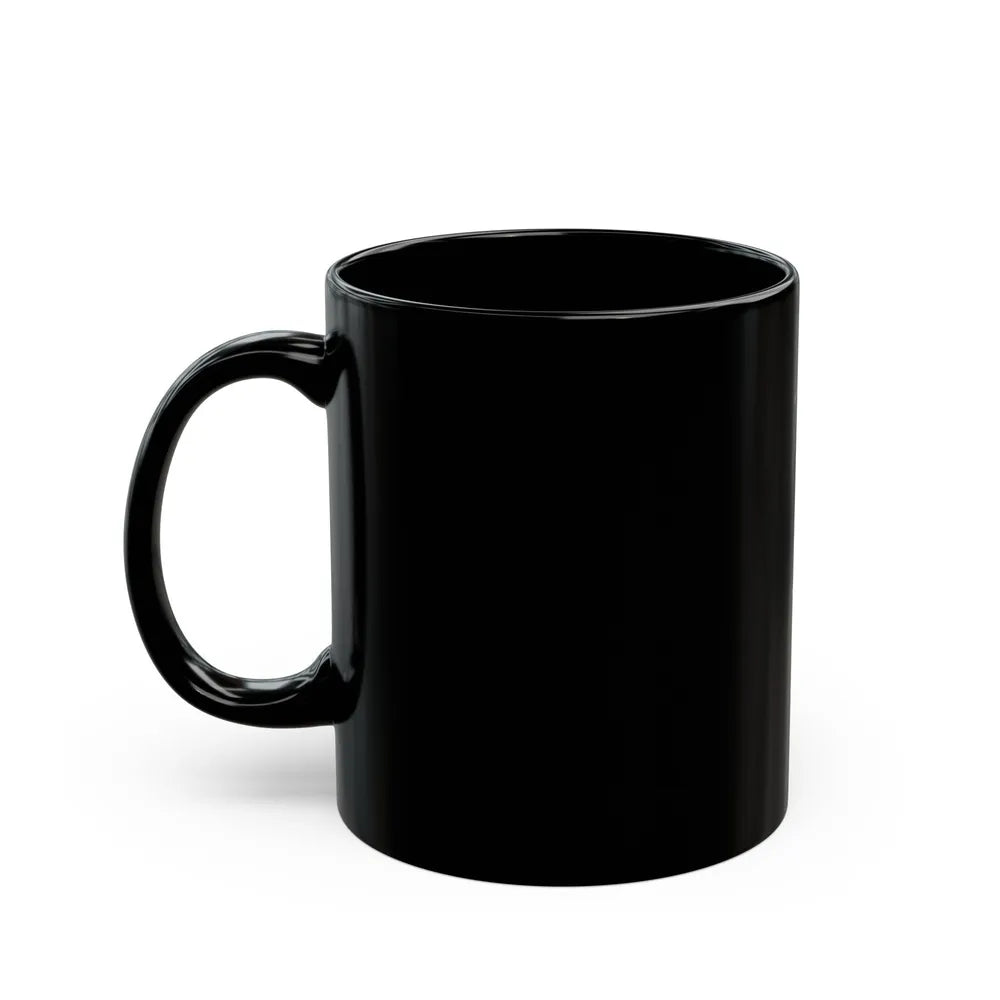 Portrait Of Abraham Lincoln Attached To Black Ribbon (U.S. Civil War) Black Coffee Mug-Go Mug Yourself