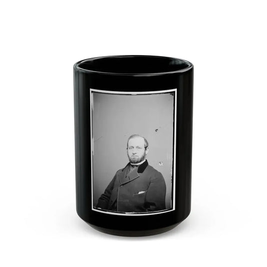 Portrait Of Anson Stager, Telegraph Corps, Officer Of The Federal Army (Brevet Brig. Gen. From Mar. 13, 1865) (U.S. Civil War) Black Coffee Mug 15oz - Go Mug Yourself