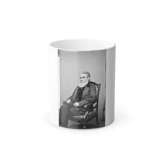Portrait of Attorney-General Edward Bates, Officer of the United States Government (U.S. Civil War) Color Changing Coffee Mug 11oz-11oz-Go Mug Yourself