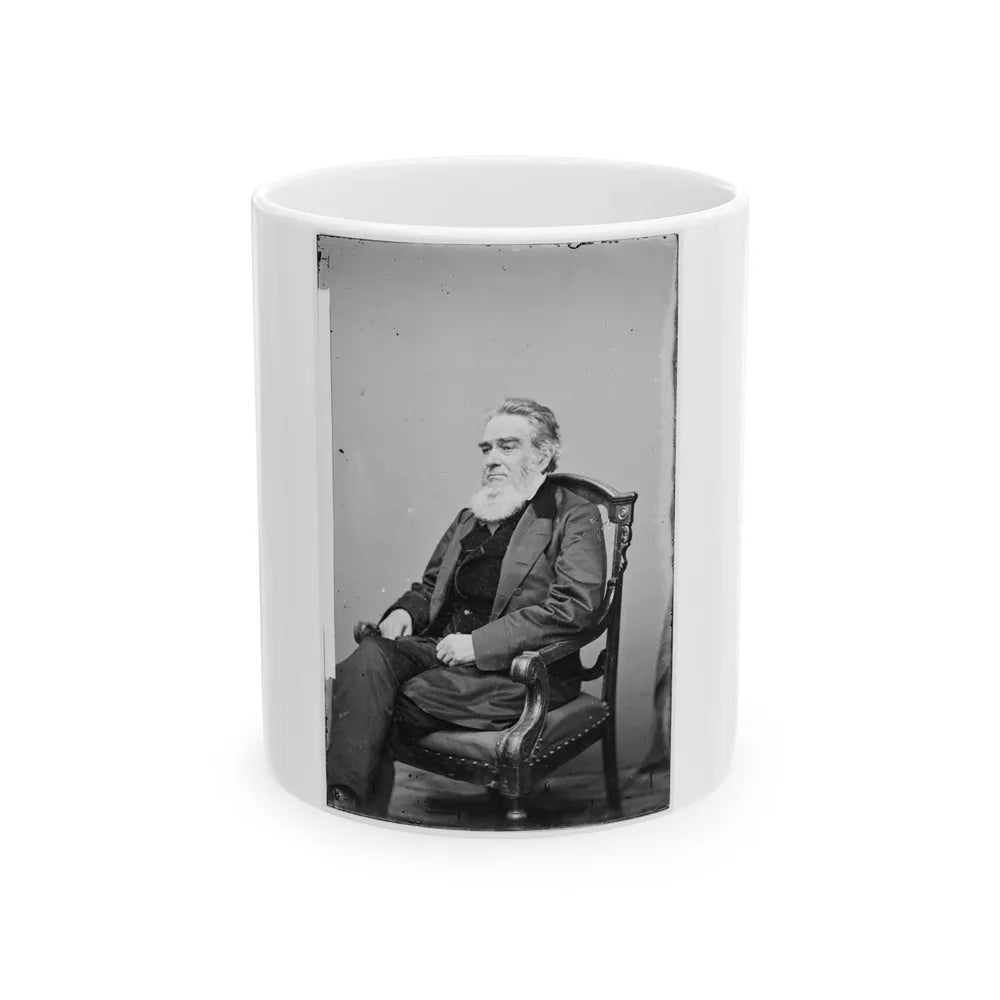 Portrait Of Attorney-General Edward Bates, Officer Of The United States Government (U.S. Civil War) White Coffee Mug-11oz-Go Mug Yourself