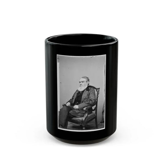 Portrait Of Attorney-General Edward Bates, Officer Of The United States Government (U.S. Civil War) Black Coffee Mug 15oz - Go Mug Yourself