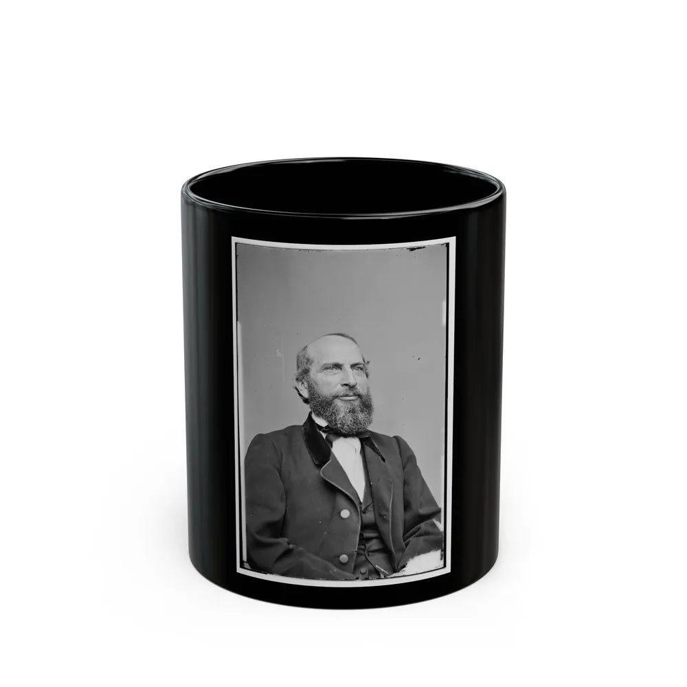 Portrait Of Attorney-General James Speed, Officer Of The United States Government (U.S. Civil War) Black Coffee Mug-11oz-Go Mug Yourself