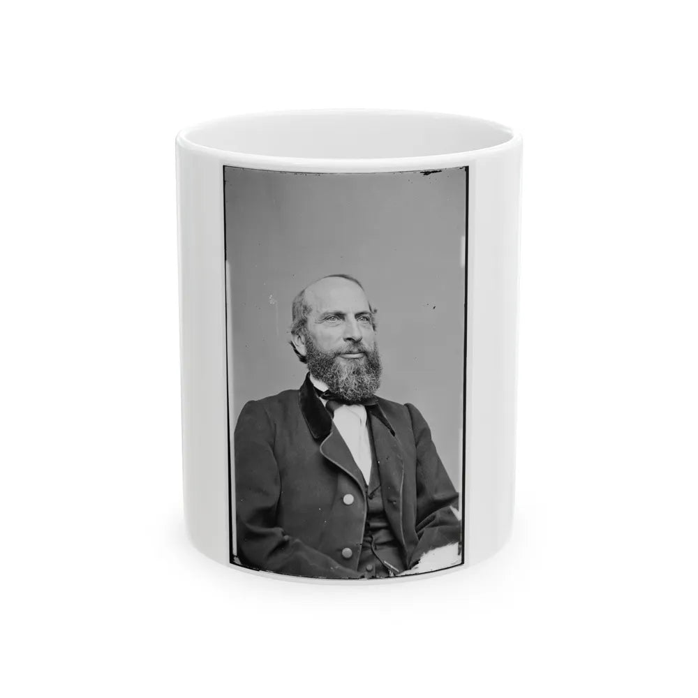 Portrait Of Attorney-General James Speed, Officer Of The United States Government (U.S. Civil War) White Coffee Mug-11oz-Go Mug Yourself