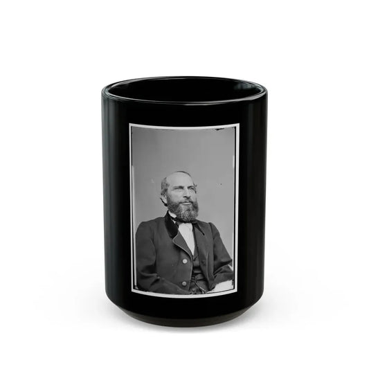 Portrait Of Attorney-General James Speed, Officer Of The United States Government (U.S. Civil War) Black Coffee Mug 15oz - Go Mug Yourself