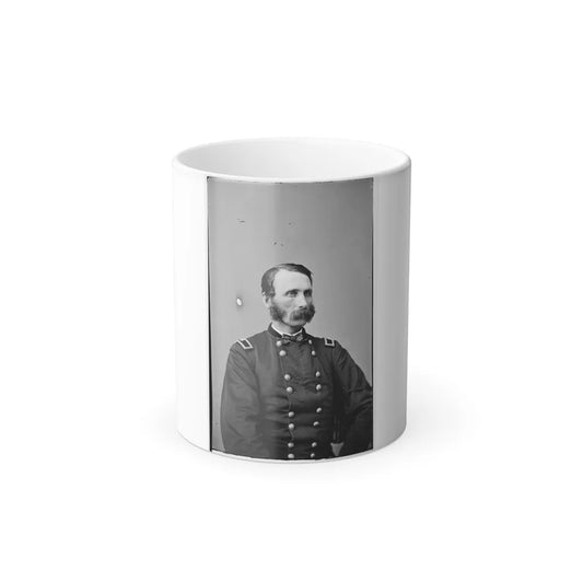 Portrait of Brevetted Brigadier General Napoleon Bonaparte Mclauglen (1823-1887) (U.S. Civil War) Color Changing Coffee Mug 11oz-11oz-Go Mug Yourself
