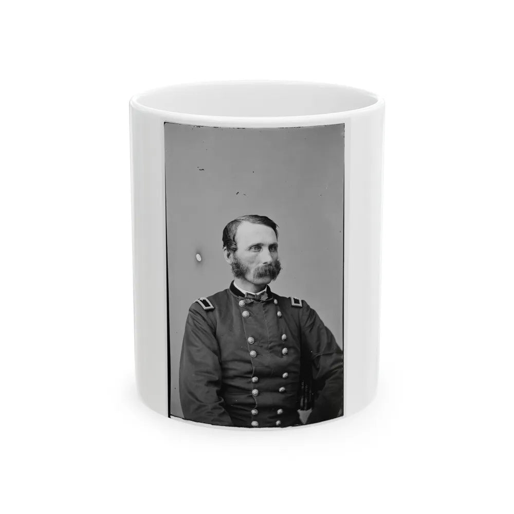 Portrait Of Brevetted Brigadier General Napoleon Bonaparte Mclauglen (1823-1887) (U.S. Civil War) White Coffee Mug-11oz-Go Mug Yourself