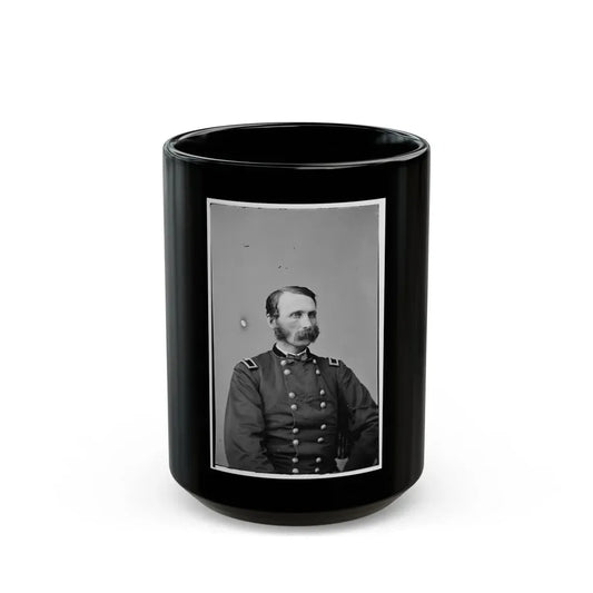 Portrait Of Brevetted Brigadier General Napoleon Bonaparte Mclauglen (1823-1887) (U.S. Civil War) Black Coffee Mug 15oz - Go Mug Yourself