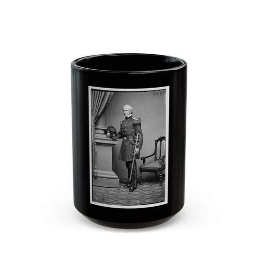Portrait Of Brig. And Adjutant-Gen. Lorenzo Thomas, Officer Of The Federal Army (U.S. Civil War) Black Coffee Mug 15oz - Go Mug Yourself