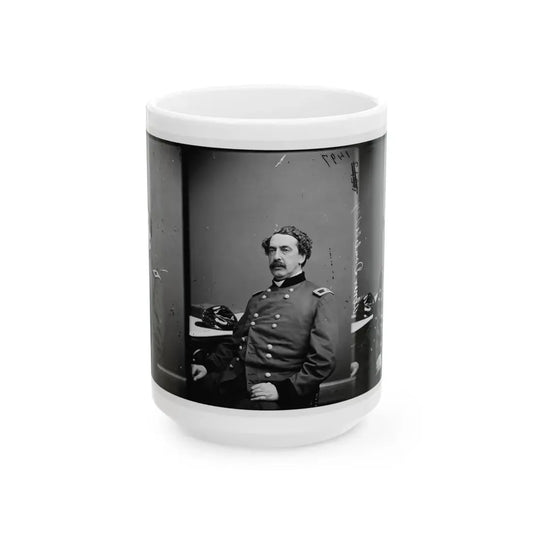 Portrait Of Brig. Gen. Abner Doubleday, Officer Of The Federal Army (Maj. Gen. From Nov. 29, 1862) (U.S. Civil War) White Coffee Mug 15oz - Go Mug Yourself