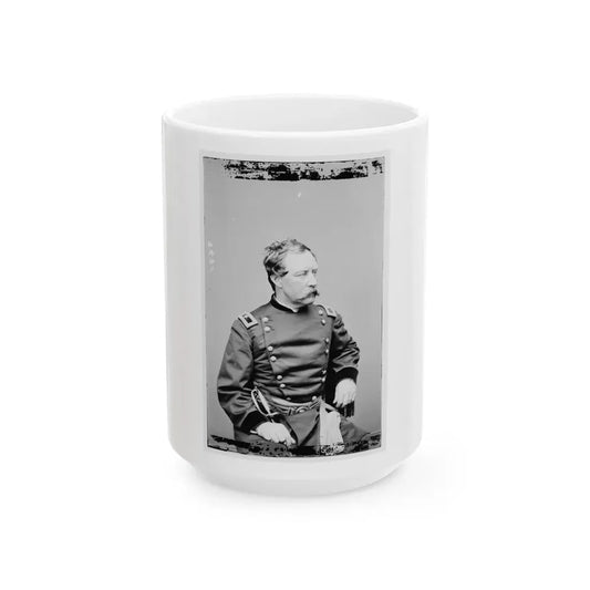 Portrait Of Brig. Gen. Albion P. Howe, Officer Of The Federal Army (U.S. Civil War) White Coffee Mug 15oz - Go Mug Yourself