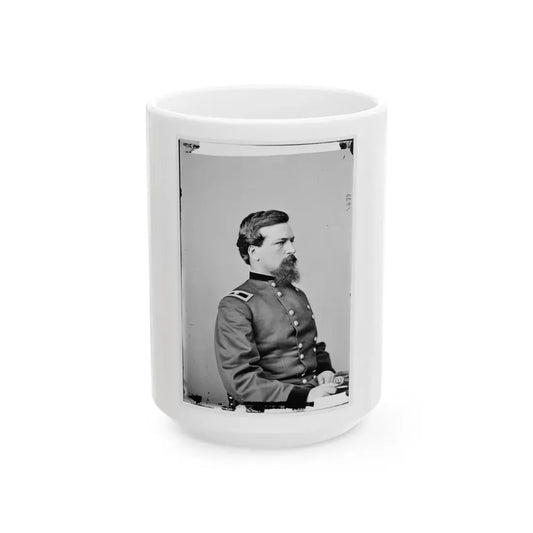 Portrait Of Brig. Gen. Alexander S. Webb, Officer Of The Federal Army (Maj. Gen. From Aug. 1, 1864) (U.S. Civil War) White Coffee Mug 15oz - Go Mug Yourself