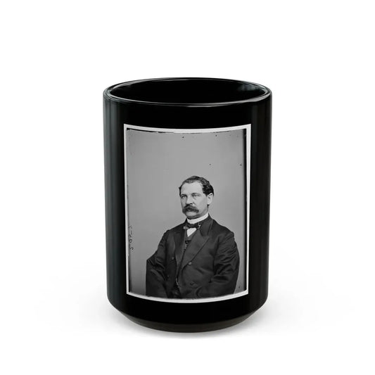 Portrait Of Brig. Gen. (As Of Mar. 13, 1865) Thomas Eckert, Officer Of The Federal Army (U.S. Civil War) Black Coffee Mug 15oz - Go Mug Yourself