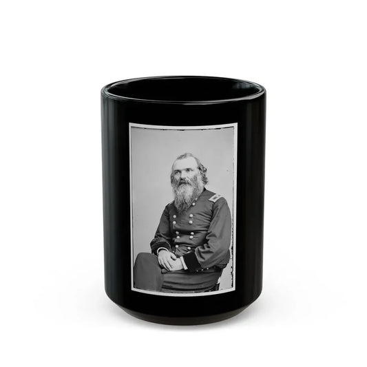 Portrait Of Brig. Gen. Daniel C. Mccallum, Officer Of The Federal Army (U.S. Civil War) Black Coffee Mug 15oz - Go Mug Yourself