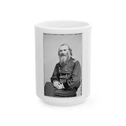 Portrait Of Brig. Gen. Daniel C. Mccallum, Officer Of The Federal Army (U.S. Civil War) White Coffee Mug 15oz - Go Mug Yourself