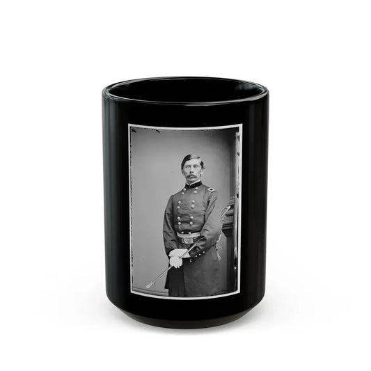 Portrait Of Brig. Gen. Henry M. Judah, Officer Of The Federal Army (U.S. Civil War) Black Coffee Mug 15oz - Go Mug Yourself
