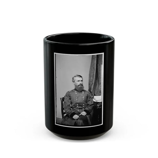 Portrait Of Brig. Gen. Herman Haupt, Officer Of The Federal Army (U.S. Civil War) Black Coffee Mug 15oz - Go Mug Yourself