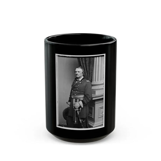Portrait Of Brig. Gen. Israel B. Richardson, Officer Of The Federal Army (Maj. Gen. From July 4, 1862) (U.S. Civil War) Black Coffee Mug 15oz - Go Mug Yourself
