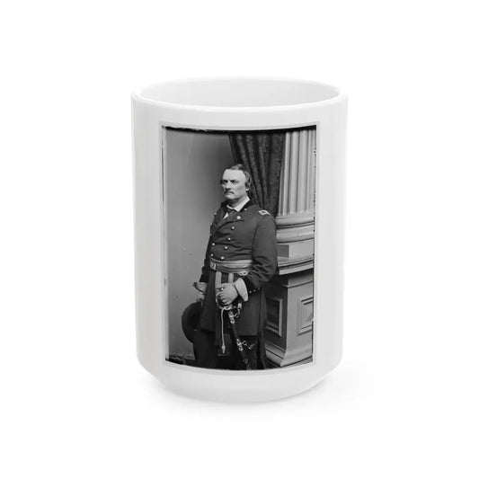 Portrait Of Brig. Gen. Israel B. Richardson, Officer Of The Federal Army (Maj. Gen. From July 4, 1862) (U.S. Civil War) White Coffee Mug 15oz - Go Mug Yourself