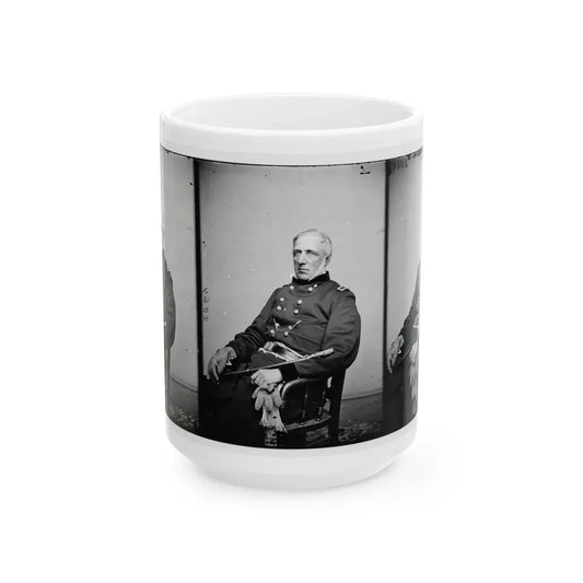 Portrait Of Brig. Gen. James S. Wadsworth, Officer Of The Federal Army (U.S. Civil War) White Coffee Mug 15oz - Go Mug Yourself