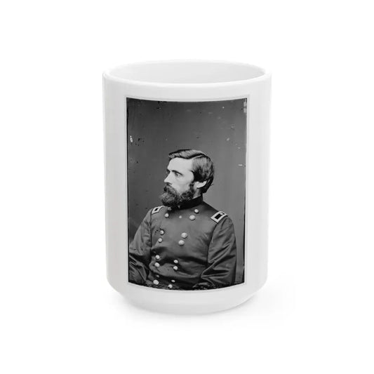 Portrait Of Brig. Gen. John A. Rawlins, Officer Of The Federal Army (Maj. Gen. From Feb. 24, 1865) (U.S. Civil War) White Coffee Mug 15oz - Go Mug Yourself