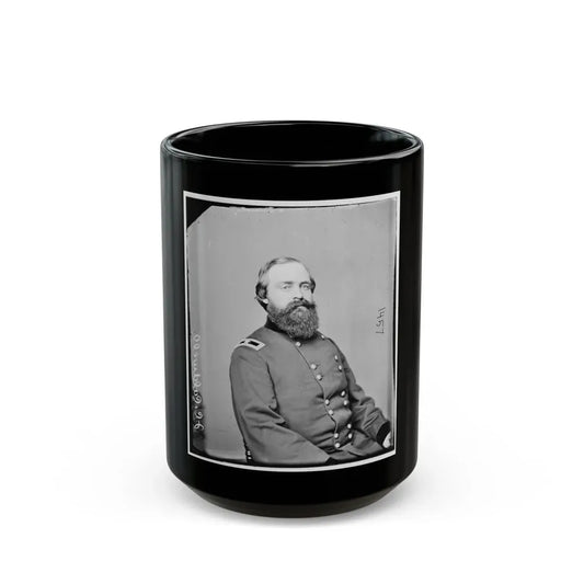 Portrait Of Brig. Gen. John C. Caldwell, Officer Of The Federal Army (U.S. Civil War) Black Coffee Mug 15oz - Go Mug Yourself