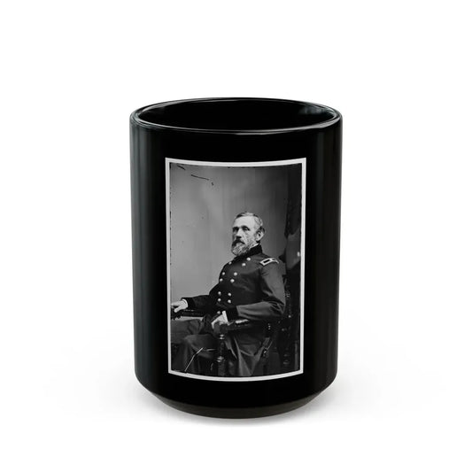 Portrait Of Brig. Gen. John G. Barnard, Officer Of The Federal Army (U.S. Civil War) Black Coffee Mug 15oz - Go Mug Yourself