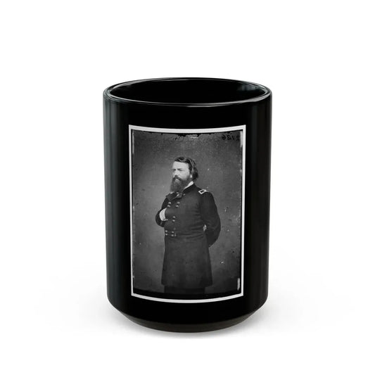 Portrait Of Brig. Gen. John Pope, Officer Of The Federal Army (Maj. Gen. After Mar. 21, 1862) (U.S. Civil War) Black Coffee Mug 15oz - Go Mug Yourself