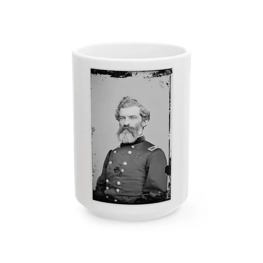 Portrait Of Brig. Gen. John W. Sprague, Officer Of The Federal Army (U.S. Civil War) White Coffee Mug 15oz - Go Mug Yourself