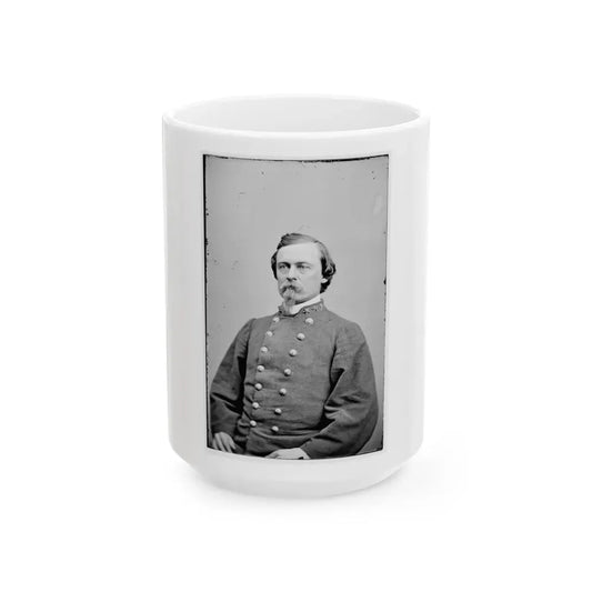 Portrait Of Brig. Gen. Joseph Finegan, Officer Of The Confederate Army (U.S. Civil War) White Coffee Mug 15oz - Go Mug Yourself