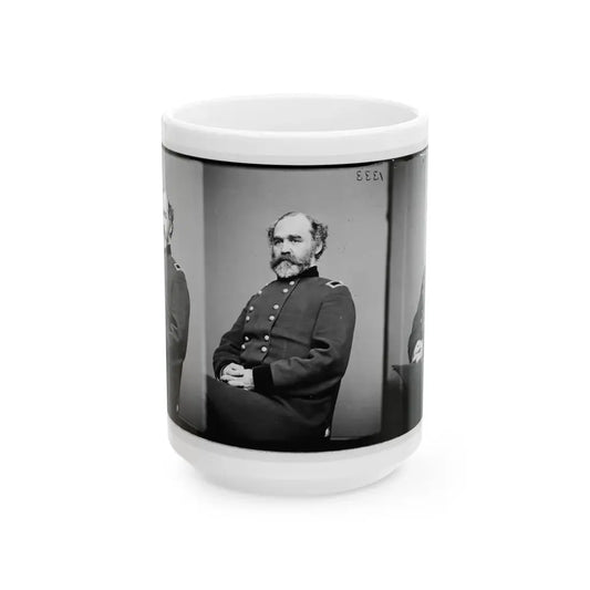 Portrait Of Brig. Gen. Montgomery C. Meigs, Quartermaster-General, Officer Of The Federal Army (Maj. Gen. From July 5, 1864) (U.S. Civil War) White Coffee Mug 15oz - Go Mug Yourself