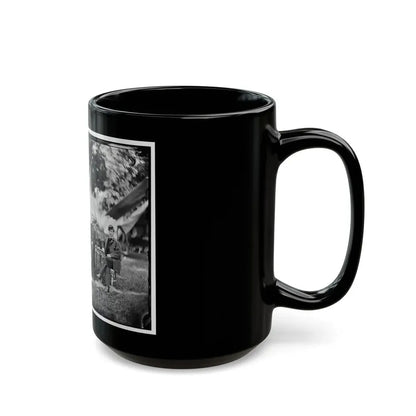 Portrait Of Brig. Gen. Napoleon B. Mclaughlin, Officer Of The Federal Army, And Staff, Vicinity Of Washington, D.C. (U.S. Civil War) Black Coffee Mug - Go Mug Yourself