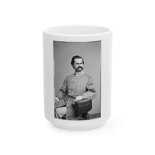 Portrait Of Brig. Gen. Richard L. T. Beale, Officer Of The Confederate Army (U.S. Civil War) White Coffee Mug 15oz - Go Mug Yourself