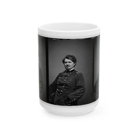 Portrait Of Brig. Gen. Samuel D. Sturgis, Officer Of The Federal Army (U.S. Civil War) White Coffee Mug 15oz - Go Mug Yourself