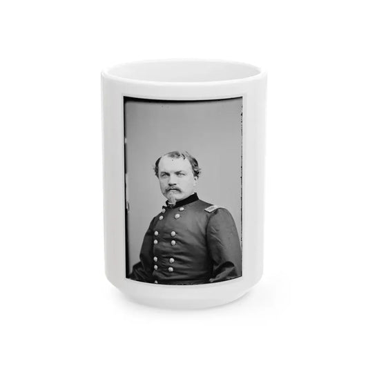 Portrait Of Brig. Gen. William W. Averell, Officer Of The Federal Army (U.S. Civil War) White Coffee Mug 15oz - Go Mug Yourself