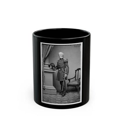 Portrait Of Brig. And Adjutant-Gen. Lorenzo Thomas, Officer Of The Federal Army (U.S. Civil War) Black Coffee Mug-11oz-Go Mug Yourself