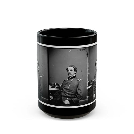 Portrait Of Brig. Gen. Abner Doubleday, Officer Of The Federal Army (Maj. Gen. From Nov. 29, 1862) (U.S. Civil War) Black Coffee Mug-15oz-Go Mug Yourself