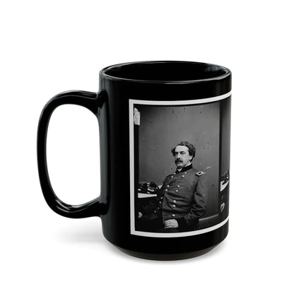 Portrait Of Brig. Gen. Abner Doubleday, Officer Of The Federal Army (Maj. Gen. From Nov. 29, 1862) (U.S. Civil War) Black Coffee Mug-Go Mug Yourself