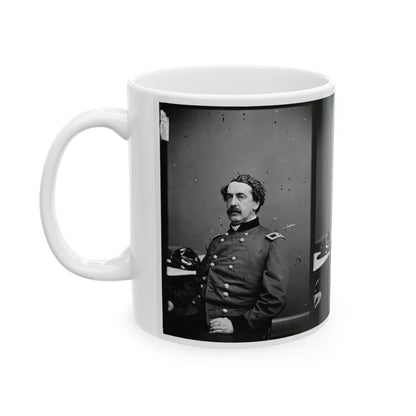 Portrait Of Brig. Gen. Abner Doubleday, Officer Of The Federal Army (Maj. Gen. From Nov. 29, 1862) (U.S. Civil War) White Coffee Mug-Go Mug Yourself