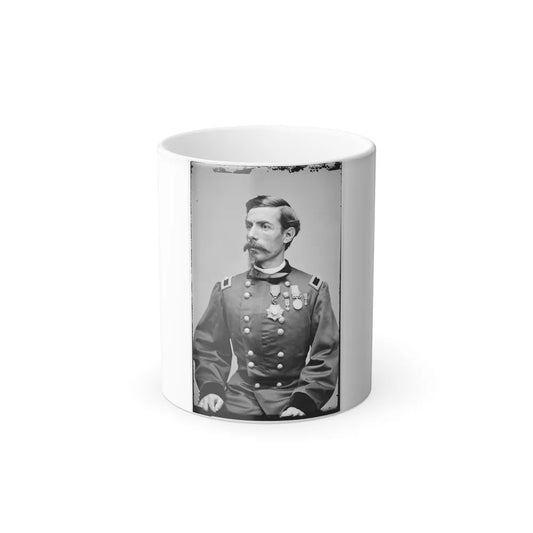 Portrait of Brig. Gen. Alfred N. Duffie, Officer of the Federal Army (U.S. Civil War) Color Changing Coffee Mug 11oz-11oz-Go Mug Yourself