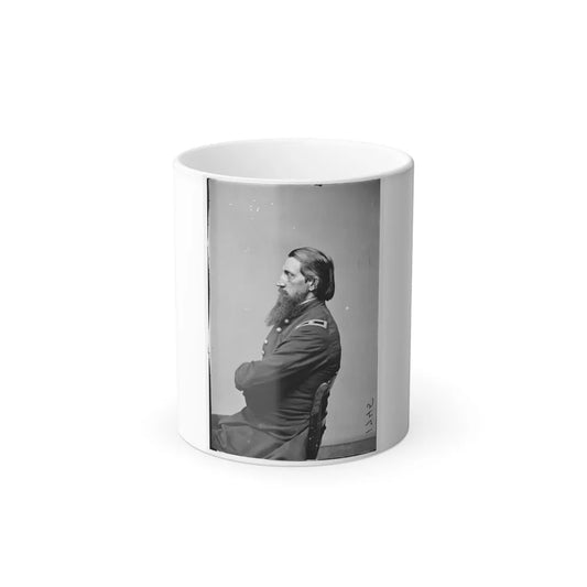 Portrait of Brig. Gen. Alfred W. Ellet, Officer of the Federal Army (U.S. Civil War) Color Changing Coffee Mug 11oz-11oz-Go Mug Yourself