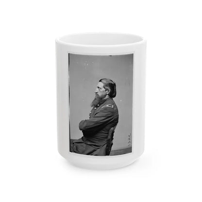 Portrait Of Brig. Gen. Alfred W. Ellet, Officer Of The Federal Army (U.S. Civil War) White Coffee Mug-15oz-Go Mug Yourself