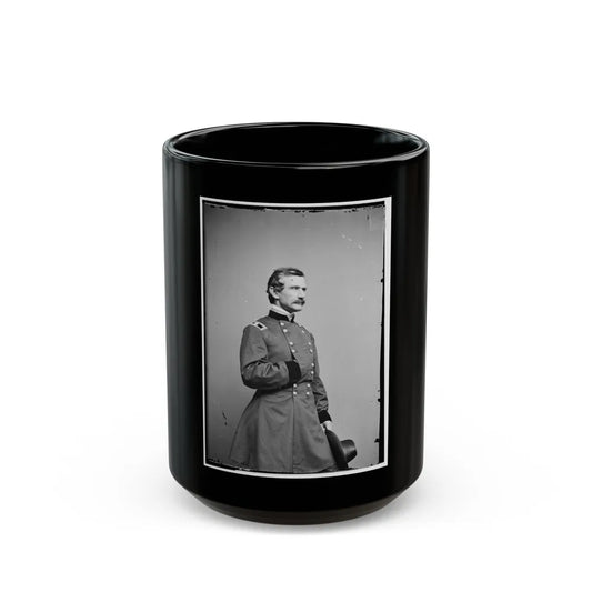 Portrait Of Brig. Gen. Andrew A. Humphreys, Officer Of The Federal Army (Maj. Gen. From July 8, 1863) (U.S. Civil War) Black Coffee Mug-15oz-Go Mug Yourself