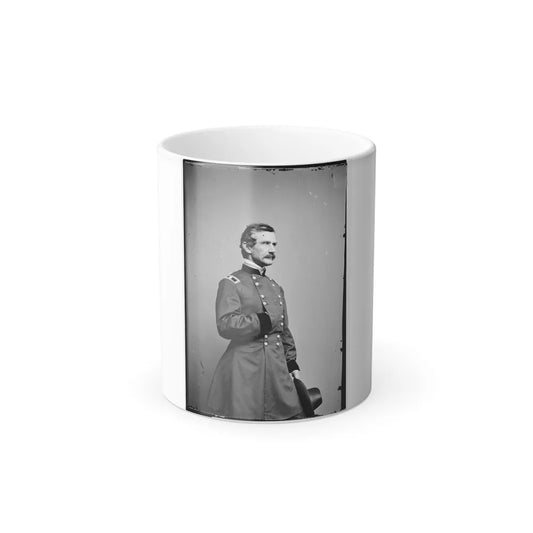 Portrait of Brig. Gen. Andrew A. Humphreys, Officer of the Federal Army (Maj. Gen. From July 8, 1863) (U.S. Civil War) Color Changing Coffee Mug 11oz-11oz-Go Mug Yourself