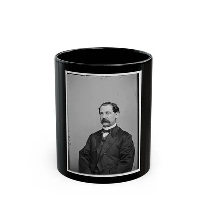 Portrait Of Brig. Gen. (As Of Mar. 13, 1865) Thomas Eckert, Officer Of The Federal Army (U.S. Civil War) Black Coffee Mug-11oz-Go Mug Yourself