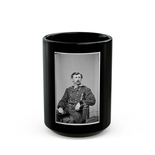 Portrait Of Brig. Gen. (As Of Mar. 7, 1865) George M. Love, Officer Of The Federal Army (U.S. Civil War) Black Coffee Mug-15oz-Go Mug Yourself