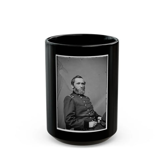Portrait Of Brig. Gen. Benjamin M. Prentiss, Officer Of The Federal Army (Maj. Gen. From Nov. 29, 1862) (U.S. Civil War) Black Coffee Mug-15oz-Go Mug Yourself