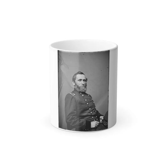 Portrait of Brig. Gen. Benjamin M. Prentiss, Officer of the Federal Army (Maj. Gen. From Nov. 29, 1862) (U.S. Civil War) Color Changing Coffee Mug 11oz-11oz-Go Mug Yourself