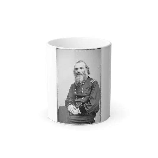 Portrait of Brig. Gen. Daniel C. Mccallum, Officer of the Federal Army (U.S. Civil War) Color Changing Coffee Mug 11oz-11oz-Go Mug Yourself