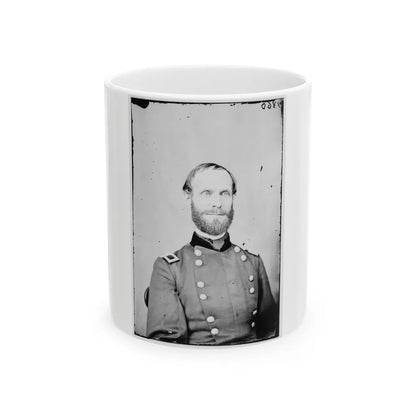 Portrait Of Brig. Gen. Edward D. Townsend, Assistant Adjutant General (U.S. Civil War) White Coffee Mug-11oz-Go Mug Yourself